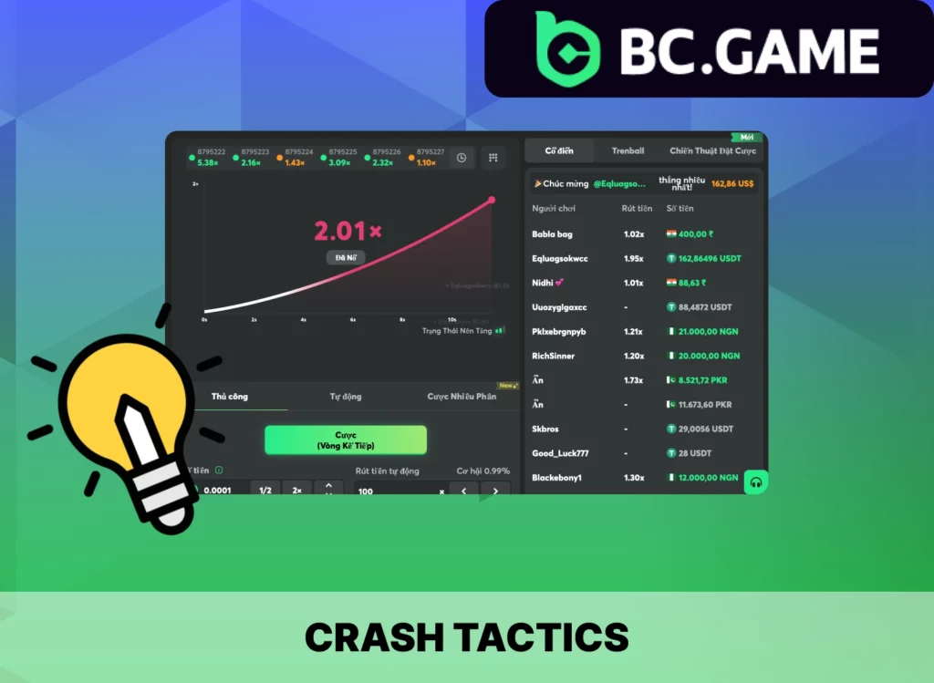BC Game strategies crash