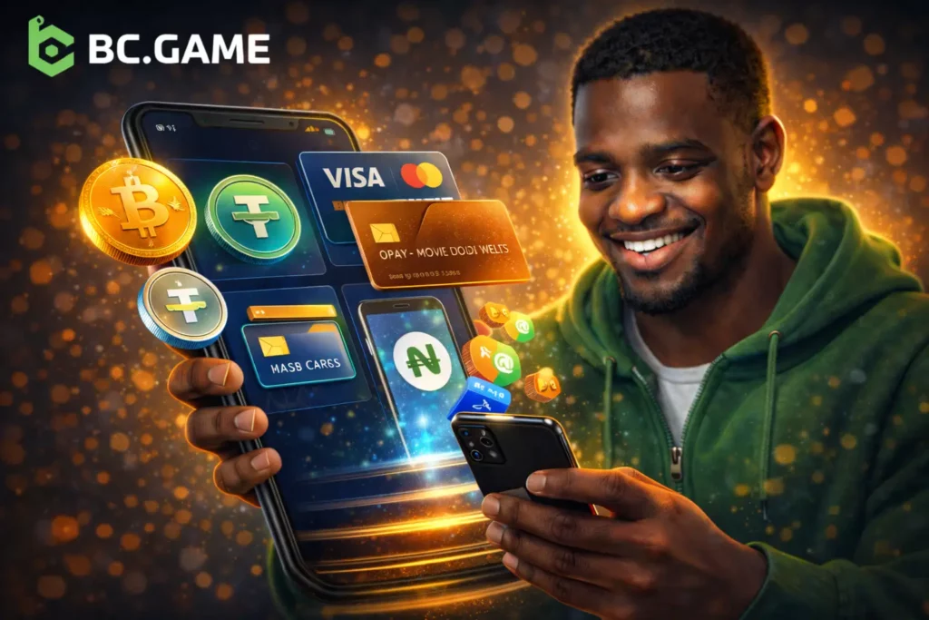 BC.Game Deposit Options in Nigeria: Crypto, Bank Cards & Mobile Payments